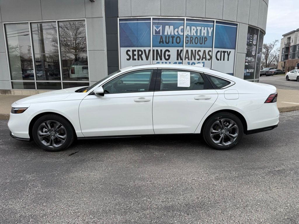 Used 2025 Honda Accord Hybrid EX-L with VIN 1HGCY2F64SA059385 for sale in Kansas City