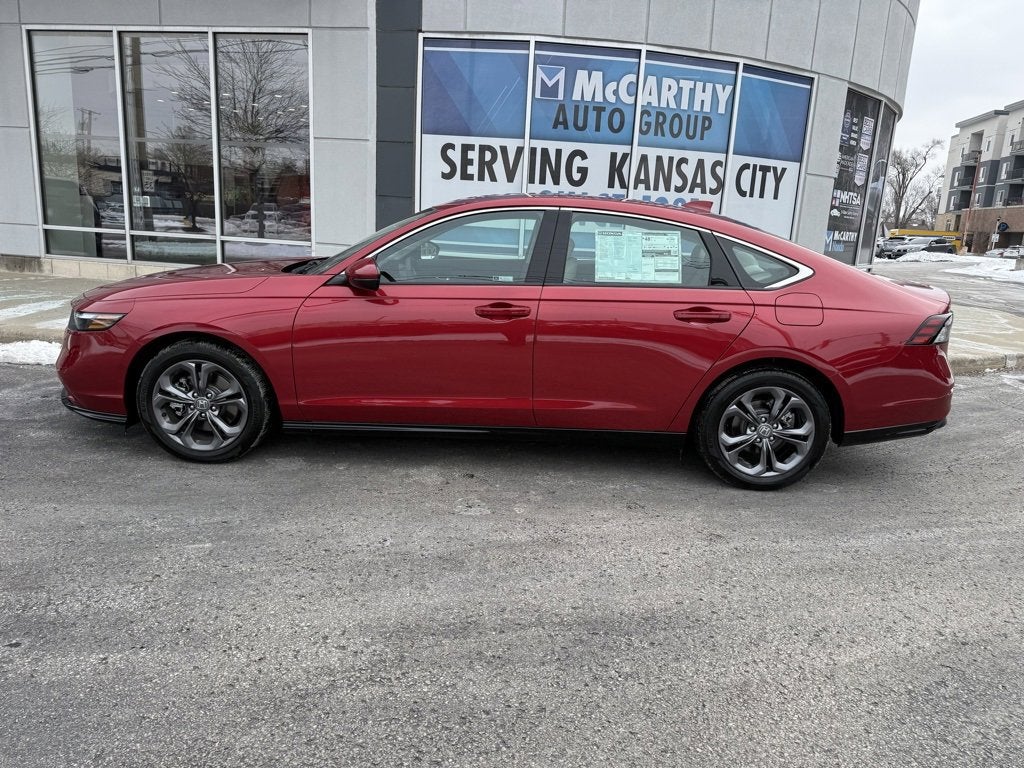Certified 2025 Honda Accord Hybrid EX-L with VIN 1HGCY2F6XSA082105 for sale in Kansas City