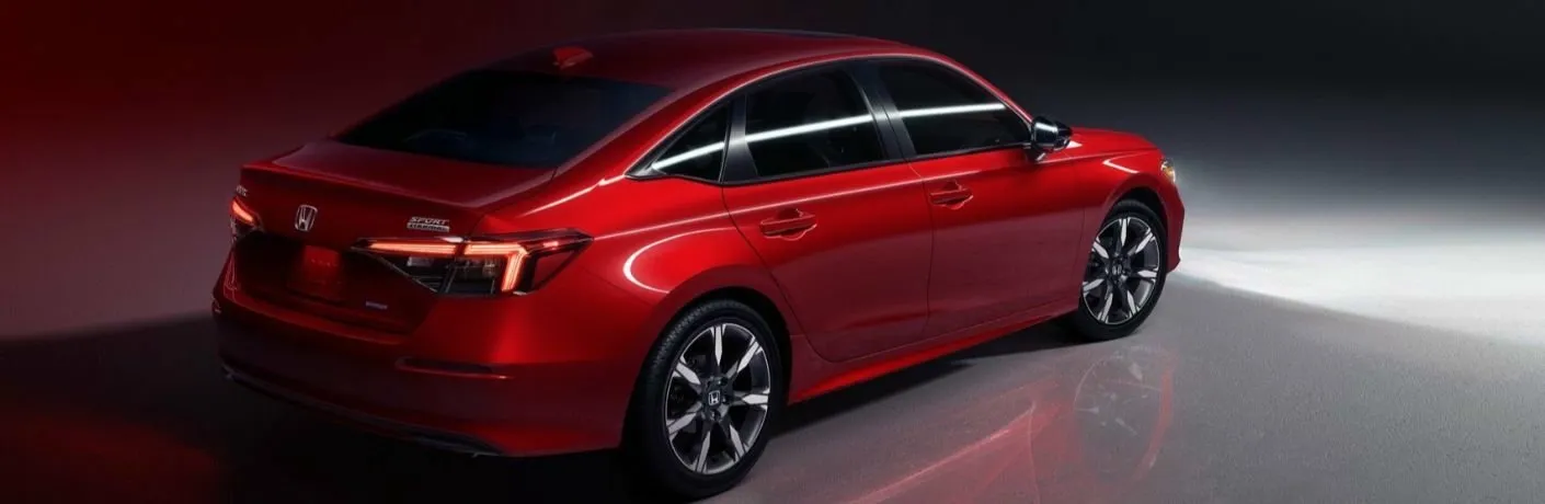 2026 Honda Civic Sport Touring Hybrid in red