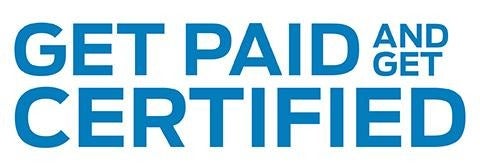 get paid and get certified image