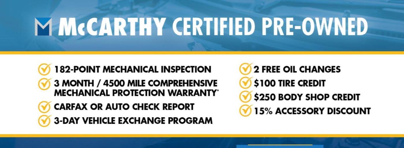 McCarthy Honda Certified Pre-Owned