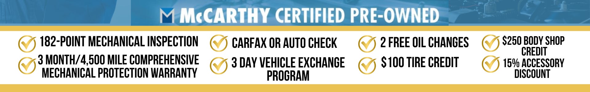McCarthy Certified Pre-Owned