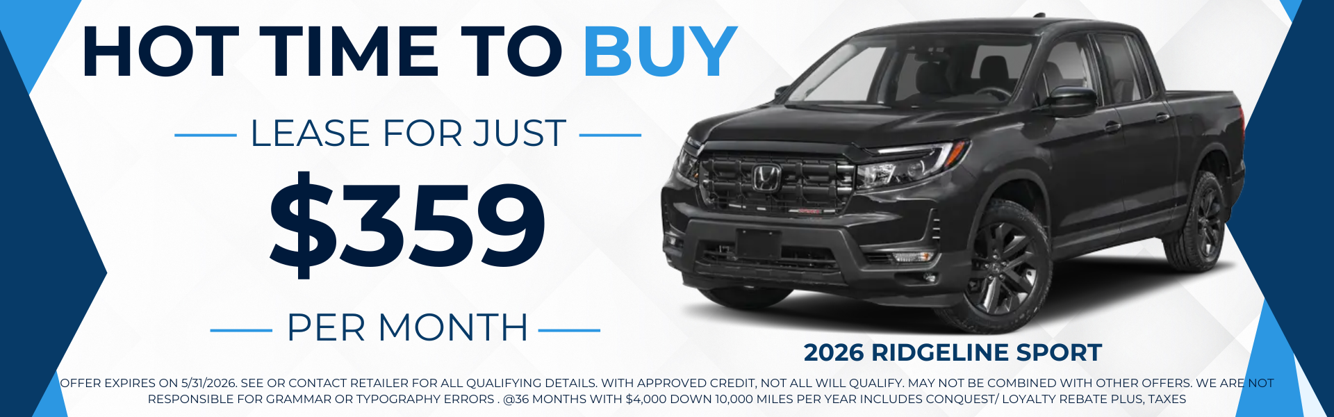 New Honda Ridgeline for sale Near Kansas City, Missouri