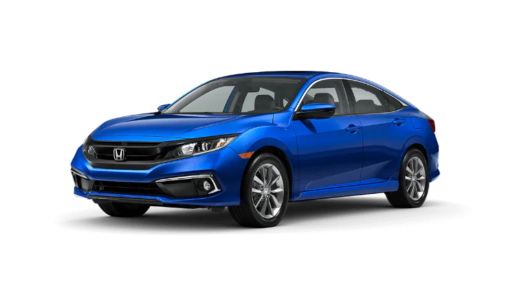 image of a blue Honda